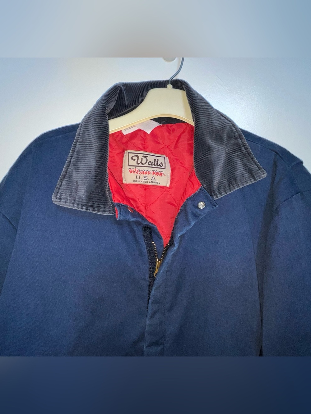 Vintage Walls Insulated Coveralls Bizzard Pruf USA Men’s 2XL Regular Blue